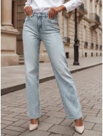 Dámske džínsové nohavice s kamienkami DIAMONTI modré FashionStreet UY2475