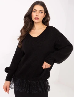 Dámsky mohérový sveter Goodlookin black (33681)