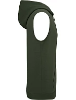 Kariban ProAct PA 393 Unisex mikina s kapucňou bez rukávov 20.P393 športová khaki Kariban ProAct PA 393 Unisex mikina s kapucňou bez rukávov 20.P393 športová khaki