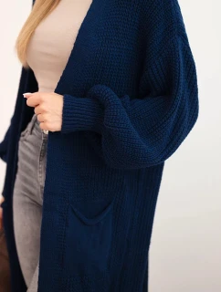 Dlhý svetrík svetlá námornícka modrá