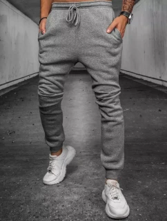 Svetlošedé pánske nohavice FashionStreet UX3890