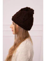 Dámska čiapka Klarysa K393 hnedá