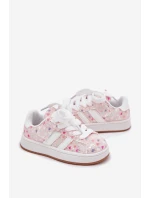 Błyszczące Buty Sportowe Dziewczęce W Serca Różowe Tessina