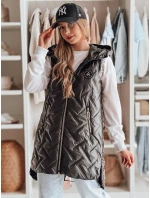 Dámska prechodná prešívaná vesta GRANDI black FashionStreet TY4883 Dámska prechodná prešívaná vesta GRANDI black FashionStreet TY4883