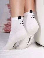 YOCLUB SKA-0178 Dievčenské vyšívané ponožky 35-38