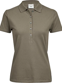 Tee Jays TJ 145 Dámske luxusné polo z hrubého strečového piké 18.0145 clay