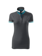 Polokošeľa Collar Up light anthracite