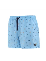 Pánske plavkové kraťasy Happy Self SM29-28 sv..modrá-vzor - Self