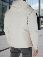 Pánska zimná bunda s kapucňou svetlo béžová FashionStreet TX5109