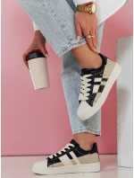 JUNOMI dámske tenisky na platforme čierne FashionStreet ZY0860
