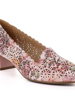 Dámske šnurovacie topánky na podpätku Potocki 26-12393