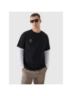 Oversize jednofarebné unisex tričko 4F 4FRAW24TTSHU2672-20S