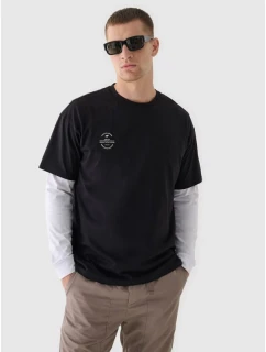 Oversize jednofarebné unisex tričko 4F 4FRAW24TTSHU2672-20S