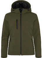 Clique Padded Hooded Softshell Women Dámska zateplená softshellová bunda s kapucňou 67.0953 fog green Clique Padded Hooded Softshell Women Dámska zateplená softshellová bunda s kapucňou 67.0953 fog green