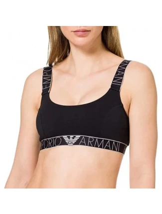 Bralette športová podprsenka 163651 1P227 00135 tmavo modrá - Emporio Armani