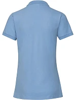 Russell Athletic 566F Dámske elastické polo tričko z piké 10.566F sky Russell Athletic 566F Dámske elastické polo tričko z piké 10.566F sky