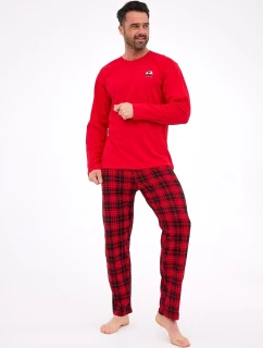 Pánske pyžamo Denali 124/305 Červeno-čierne - Cornette
