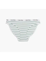 Dámske nohavičky D1618E 5XD biela/zelená - Calvin Klein