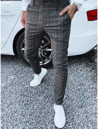 Pánske tmavosivé nohavice FashionStreet UX4404