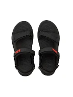 Lee Cooper pánske sandále na suchý zips na leto čierne ľahké