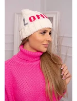 Dámska čiapka London K385 ecru