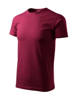 Ťažké nové tričko unisex garnet