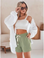 Dámske šortky NOT TOMORROW green FashionStreet SY0448 Dámske šortky NOT TOMORROW green FashionStreet SY0448