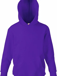 Fruit of the Loom Classic Kids Hooded Sweat Detská mikina s kapucňou 16.2043 fialová