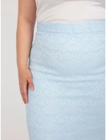 Sukňa LK SD 506634.47 svetlo modrá