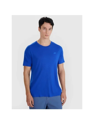 Pánske trekingové tričko z Merino vlny 4F 4FWSS25TFTSM1268-36S pánske