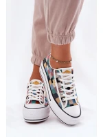 Wzorzyste Trampki Damskie Na Platformie Lee Cooper LCW-25-31-3441L Multikolor