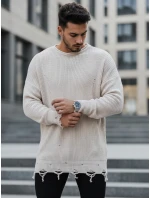 Pánsky béžový sveter FashionStreet WX1965