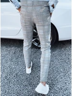 Pánske svetlosivé nohavice FashionStreet UX4407