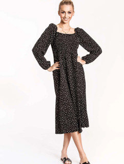 Ann Gissy Čierne šaty na ramienka pre ženy (DLY018)