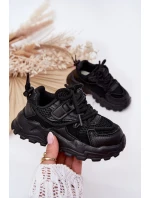 Buty Sportowe Sneakersy Dziecięce Czarne Tilvianea