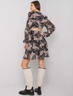 Šaty LC SK 22K 3035.03P čierna a béžová