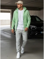 Pánska mikina s kapucňou mint FashionStreet BX5230