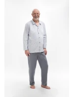 Pánske pyžamo Martel 403 Antoni III dĺžka/r 3XL-4XL pyžamo na zips Pánske pyžamo Martel 403 Antoni III dĺžka/r 3XL-4XL pyžamo na zips