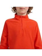 Chlapčenská fleecová mikina 4F M058 červená 4FJWAW25UFLEM058 62S