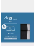 Pánske boxerky GO ABC 2.0 Hipster 6P - BLACK - black 0004 - SLOGGI Pánske boxerky GO ABC 2.0 Hipster 6P - BLACK - black 0004 - SLOGGI