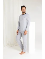 Pánske dlhé froté pyžamo Regina 489 M-XL