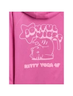 Dievčenská mikina bez prúžkov s kapucňou 4F 4FJRAW25TSWSF2439-54S