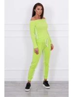 Súprava s dvojitým potrubím zelenej farby