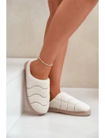 Futrzane Ciepłe Kapcie Damskie Beżowe Vamirae