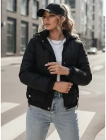 Dámska prechodná prešívaná bunda ZERNI black FashionStreet TY4175