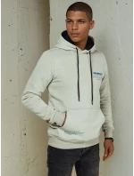 Pánska olivová mikina FashionStreet BX5683