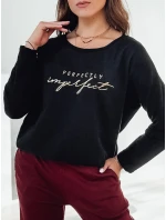 Dámska blúzka VIVILINES oversize s potlačou čierna FashionStreet RY2692 Dámska blúzka VIVILINES oversize s potlačou čierna FashionStreet RY2692