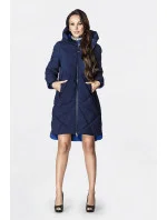 Dlhšia dámska zimná bunda s vysokým stojačikom tmavomodrá (j9-067) Dlhšia dámska zimná bunda s vysokým stojačikom tmavomodrá (j9-067)