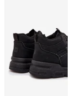 Sneakersy Męskie Big Star SS174282 HI-POLY SYSTEM Czarne