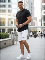 Pánske klasické čierne tričko FashionStreet RX5670